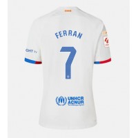 Barcelona Ferran Torres #7 Vonkajší futbalový dres 2023-24 Krátky Rukáv